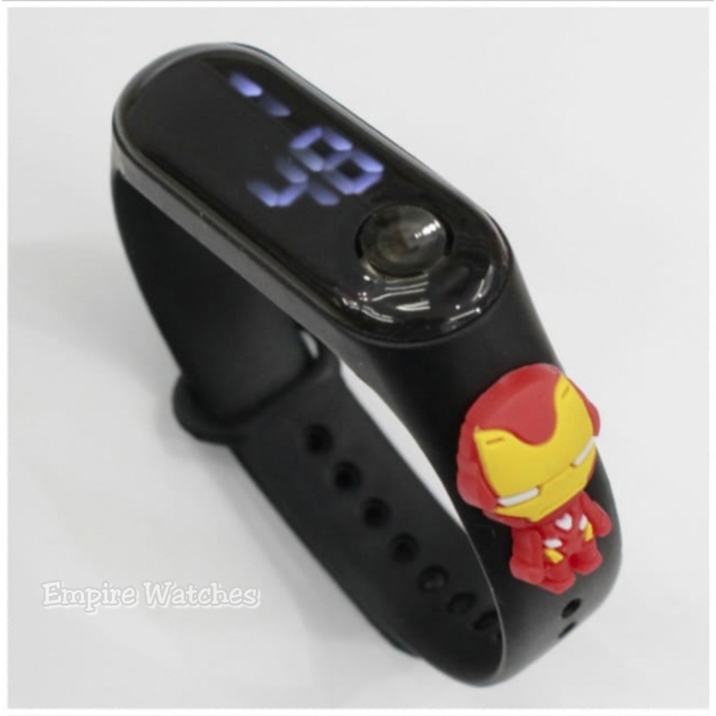Children& 39;s Electronic LED Digital Watch with Cute Cartoon Character Motifs