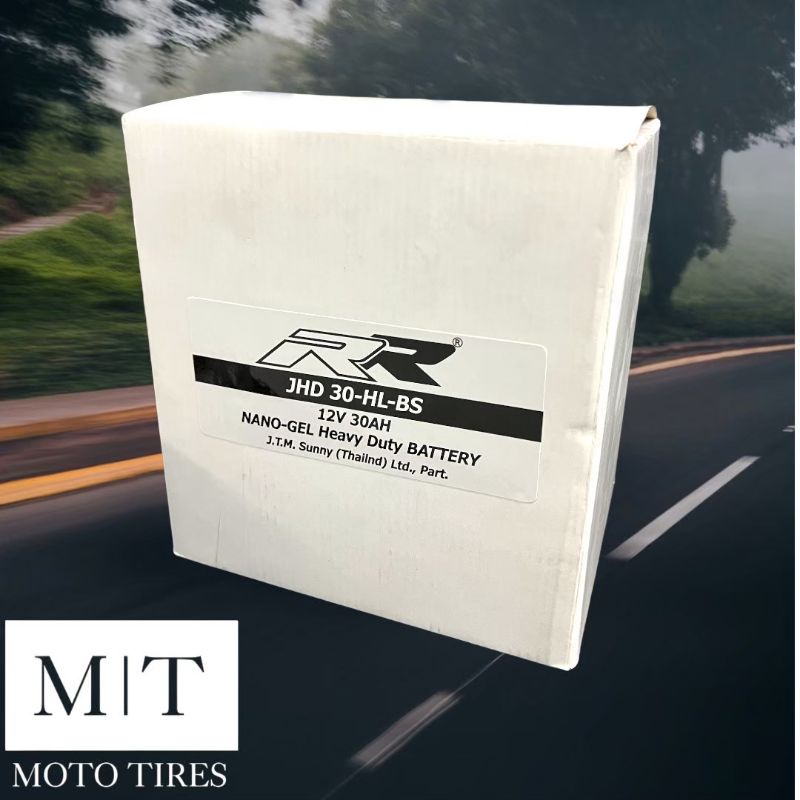 RR​ JHD30-HL-BS (12V30Ah) แบตเตอรี่​สำหรับ​รถจักร​ยานยนต์​ : Harley : BA30LSHDT