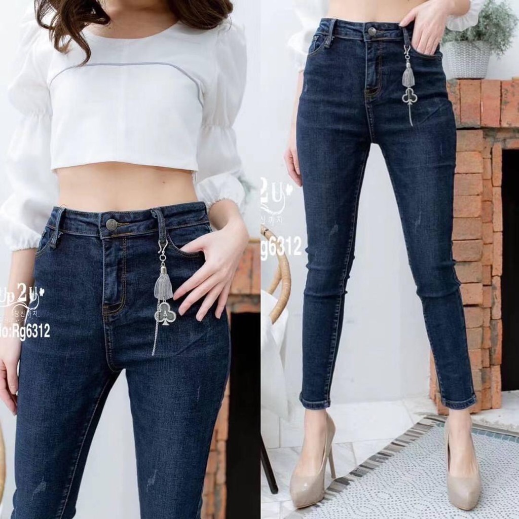 RUIGE Designer wash jeans กางเกงยีนส์แฟชั่นผู้หญิง รุ่น RG6312