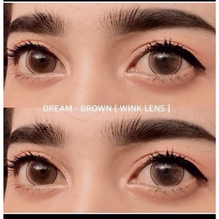 Wink lens Dream Gray (1) บิ๊กอาย สีเทา เทา ขอบบางๆ Wink คอนแทคเลนส์ Contact Lens  ฝาดำ