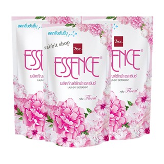 เอสเซนซ์ ( ESSENCE ) น้ำยาซักผ้า กลิ่นฟลอรัล สีชมพู  400 มล. x 3 ถุง