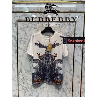 เสื้อยืด BURBERRY 2022SS พิมพ์ลายหน้าหลัง