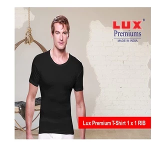 เสื้อแขนสั้นผู้ชาย LUX PREMIUMS เสื้อคอกว้าง สีพื้น ผ้านุ่มใส่สบาย แฟชั่นฤดูร้อน Men's Short Sleeve O-Neck T-shirt 4สี