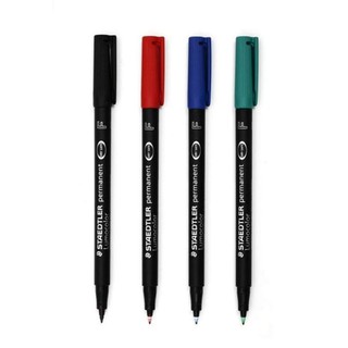 ปากกา permanent Staedtler หัว F (0.6) ชนิดลบไม่ได้