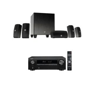 Denon AVR-X250BT 5.1 Ch. 4K Ultra HD AV Receiver with Bluetooth + JBL Cinema 610 ** ผ่อนชำระ 0% **