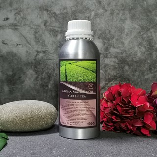 BYSPA น้ำมันนวดตัวอโรมา Aroma massage Oil กลิ่น ชาเขียว Green Tea  1,000 ml.