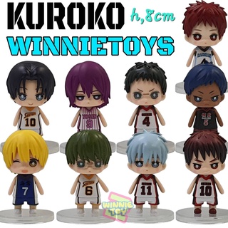 โมเดล คุโรโกะ โนะ บาสเก็ต 9 แบบ ฐานใส kuroko winnietoys