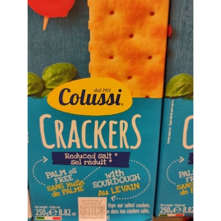 COLUSSI Crackers Reduced Salt 250g