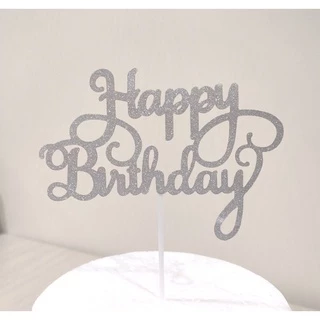 ป้ายปักเค้ก happy birthday( แบบกระดาษ) มีของพร้อมส่ง
