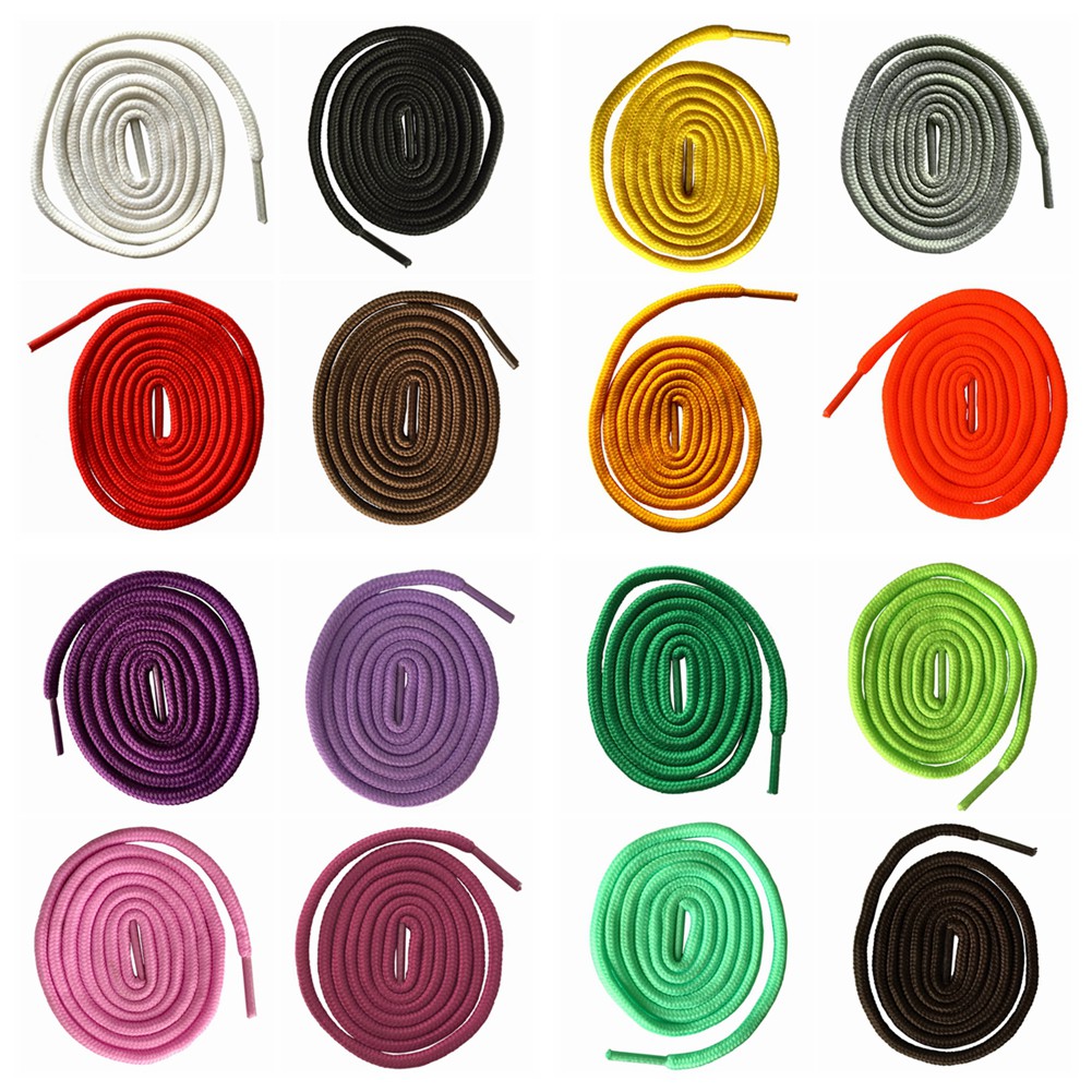 60 ซม.รอบเชือกผูกรองเท้ารองเท้า เชือกผูกรองเท้า เชือกรองเท้า 25 สีที่แตกต่างกัน