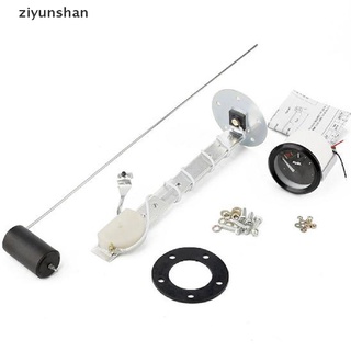 Ziyun เกจวัดระดับน้ํามันเชื้อเพลิง อะนาล็อก LED สีแดง 52 มม. 12V สําหรับเรือ รถยนต์