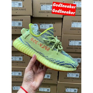 [ พร้อมส่ง ] Yeezy Boost 350 V2 "Semi Frozen Yellow" Size 40 - 48 [ H12 ]