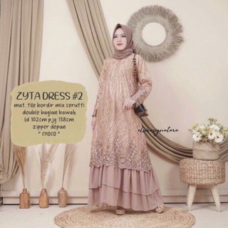 Zyta Dress Gamis&lt;Unk&gt; Jumbo LD/120 Gamis Party Nukah&lt;Unk&gt;&lt;Unk&gt; Terbaru Full Tille&lt;Unk&gt; M,L,XL, XXL 2021