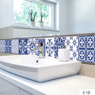 bestprice1920 Mediterranean Tile Stickers Wall Stickers  สติกเกอร์กระเบื้อง สติกเกอร์ติดผนัง