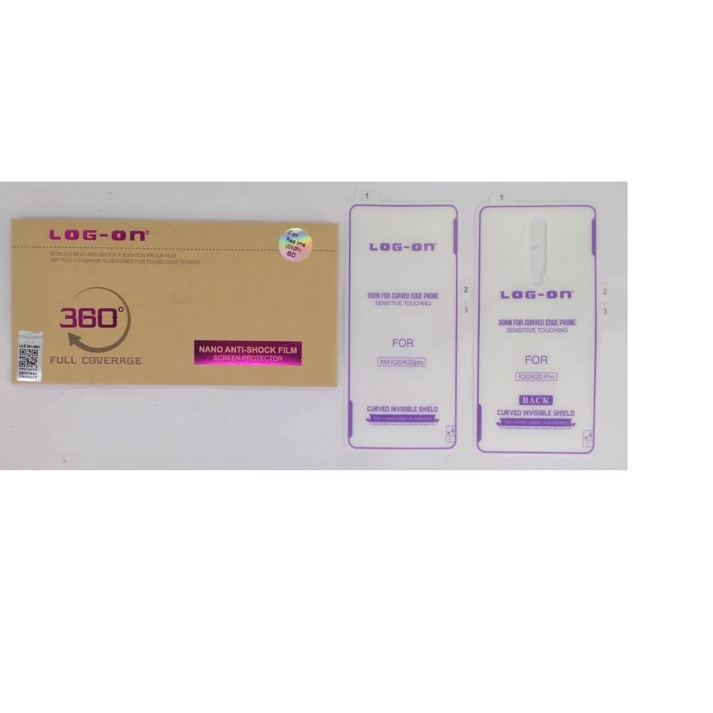 LOG ON ANTISHOCK XIAOMI REDMI K20/K20 PRO DB ANTI SCRATCH JELLY