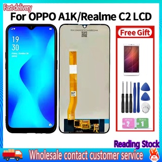 หน้าจอสัมผัส LCD 6.1 นิ้ว สําหรับ OPPO A1K CPH1923 REALME C2