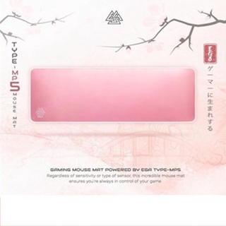 แผ่นรองเมาส์ MOUSE MAT EGA TYPE MP5 สีชมพู (ขนาด 80x30x4mm) ผิวแบบ SPEED