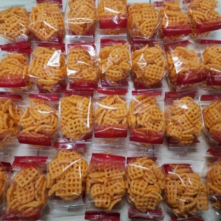 20 ซอง ข้าวเกรียบตาข่าย ขายส่ง ข้าวเกรียบปรุงรสพร้อมทาน ขนมโบราณ
