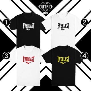 ลายน่ารัก¤EVERLAST โลโก้ STREETWEAR เสื้อยืด UNISEX 100% COTTON