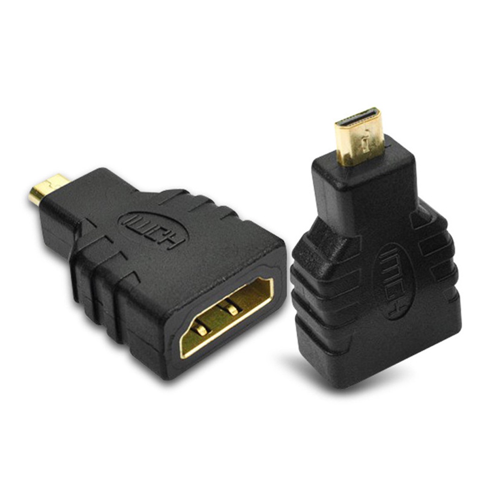 อะแดปเตอร์แปลง Micro HDMI เป็น HDMI ตัวผู้ Micro HDMI เป็นตัวเมีย หัวเชื่อมต่อ DMI ชุบทอง สําหรับแท็บเล็ต แล็ปท็อป พีซี ทีวี