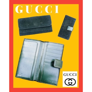 กระเป๋า Gucci กระเป๋าสตางค์ใบยาว กำมะหยี่ (มือสอง)