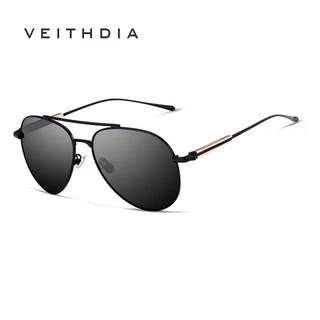 VEITHDIA กรอบแว่นตา Unisex แว่นตาแบบ Polarized แว่นตากันแดด Wommen / Men 6696