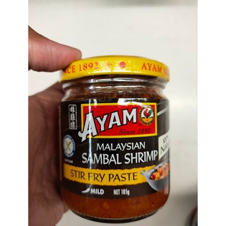 Ayam Malaysian Sambal Shrimp Paste 185g. Ayam Malaysian Sambal Shrimp Paste 185g.