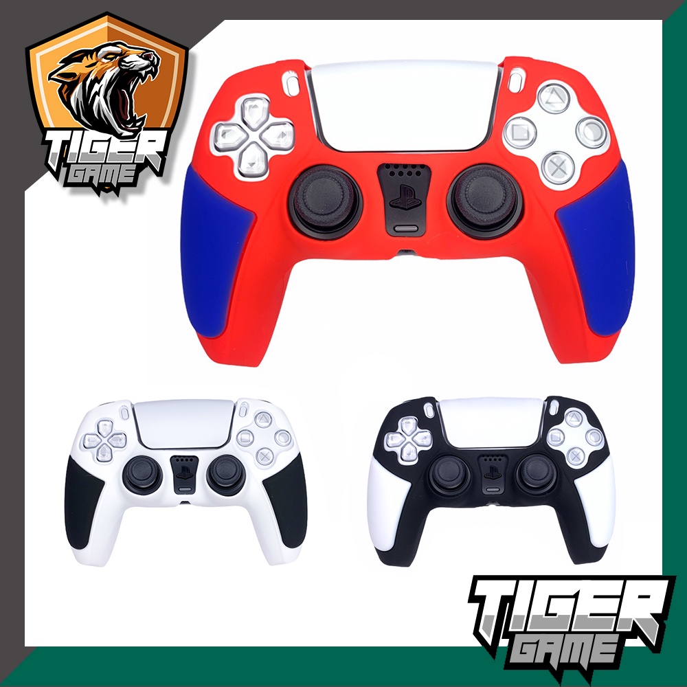 ซิลิโคนจอย Ps5 ทูโทน (Silicone Ps5 Controller)(PlayStation 5 Controller Case)(ซิลิโคน Ps5 Joystick)