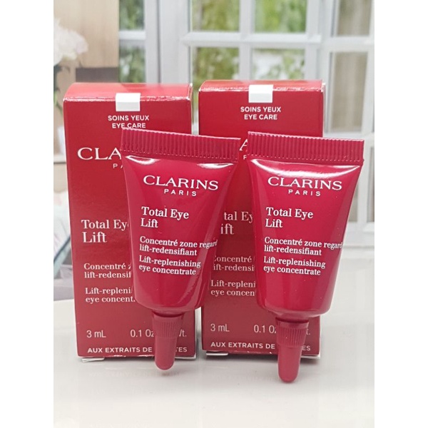 แพ็คคู่ Clarins Total Eye Lift  3ml x2 =  6 ml  เพียง..♥️👉490.-  รุ่นใหม่ล่าสุดแท้ 100% ฉลากไทย(ปกติ