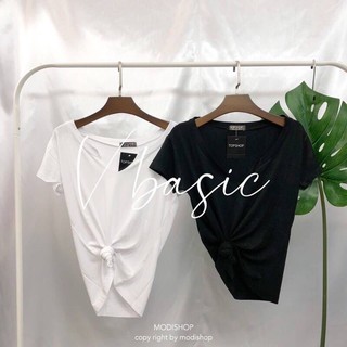 เสื้อยืด V Basic top