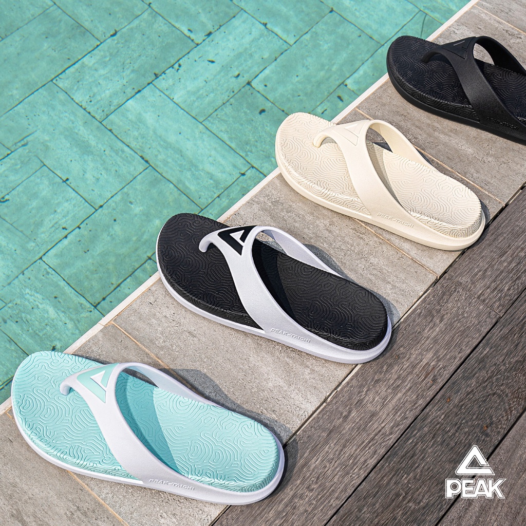 (ลดเกิน60%) PEAK Taichi “Flip” Slipper ET22107L, EWT22108L รองเท้าแตะหูหนีบ ชาย หญิง ฟื้นฟูสุขภาพเท้า นุ่ม กันน้ำ แห้งไว ราคา ถูกที่สุด ดีลบีเคเค แกลเลอรีภาพที่ 2