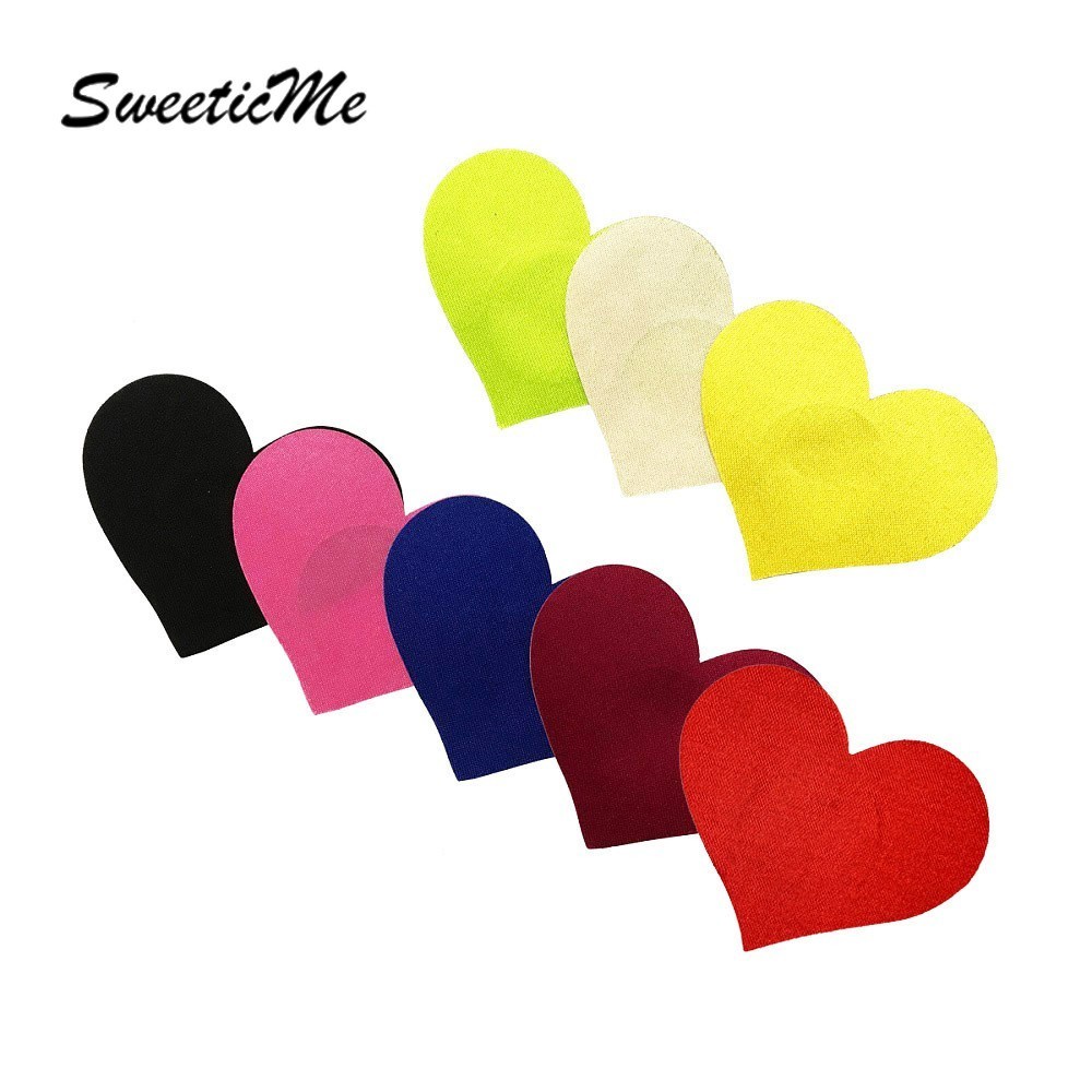 SweeticMe 1 คู่ Mini Heart Shape Breast Sticker สําหรับสติกเกอร์หน้าอกที่ราบรื่นและเซ็กซี่