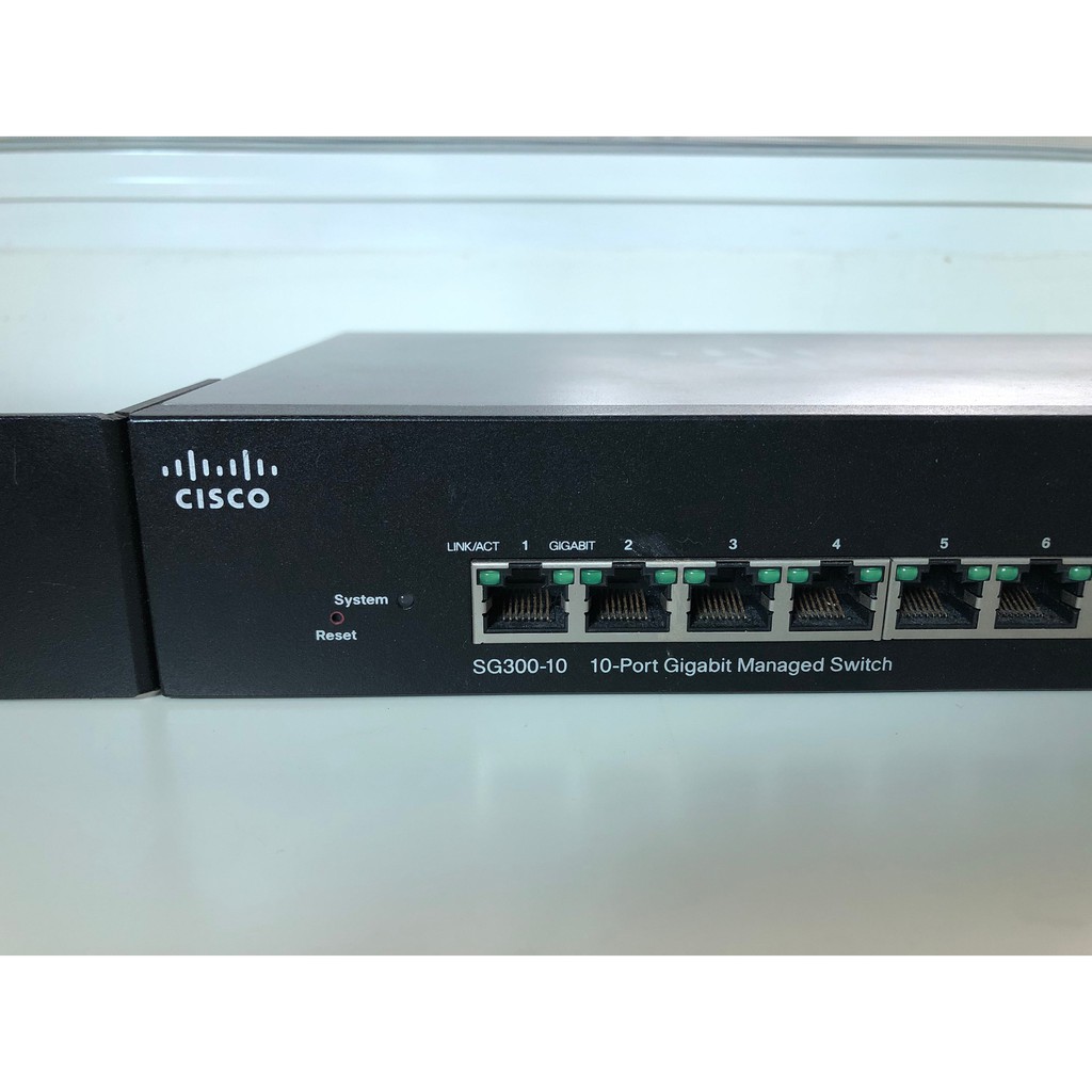 มือสอง Cisco SG300-10 (SRW2008) L3-Managed Switch 8 Port Gigabit, 2-Port SFP/mini-Gbic Support Static Routing