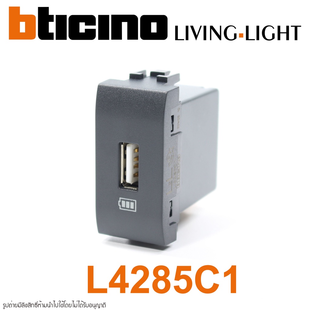 L4285C1 bticino L4285C1 bticino LIVING LIGHT L4285C1 LIVING LIGHT USB Charger L4285C1 USB Charger bt