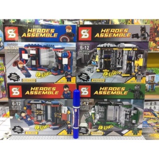 เลโก้ SY223 ห้องแปลงร่าง ของฮีโร่ 4 แบบ ชิ้นส่วนรวม 450 pcs (um)
