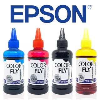 🔥[ราคาส่ง]🔥 หมึก Epson หมึกเติม Epson ขนาด 100 ml COLOR FLY แท้ เติม Epson ได้ทุกรุ่น