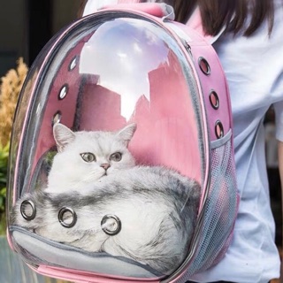 🐾DanDan🐾 Pet Travel Bag อย่างดีกระเป๋าอวกาศสัตว์เลี้ยงสะพายหลัง ใส่แมว