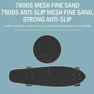 Skateboard Skateboard สเก็ตบอร์ด สเก็ตบอร์ดผู้ใหญ่ ทรงปลา 68 เซนติเมตร