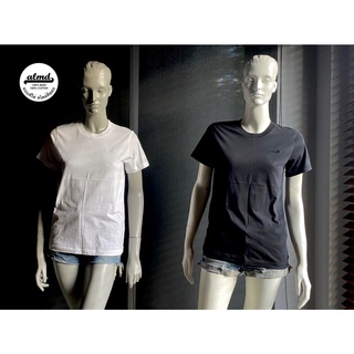 Allamanda By AEIOU เสื้อยืด ALMD BASIC #01 งานปัก เรียบหรู สีขาว/ดำ/กรม ลิขสิทธิ์แท้