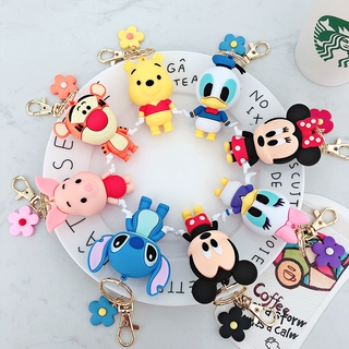 READY STOCK cute Mickey Minnie key chain Pooh stitch