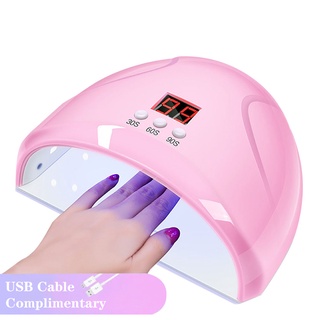 เครื่องเป่าเล็บเจล 54W ไฟ Led 18 ดวง โคมไฟยูวี เซนเซอร์อัตโนมัติ เครื่องมือทําเล็บ
