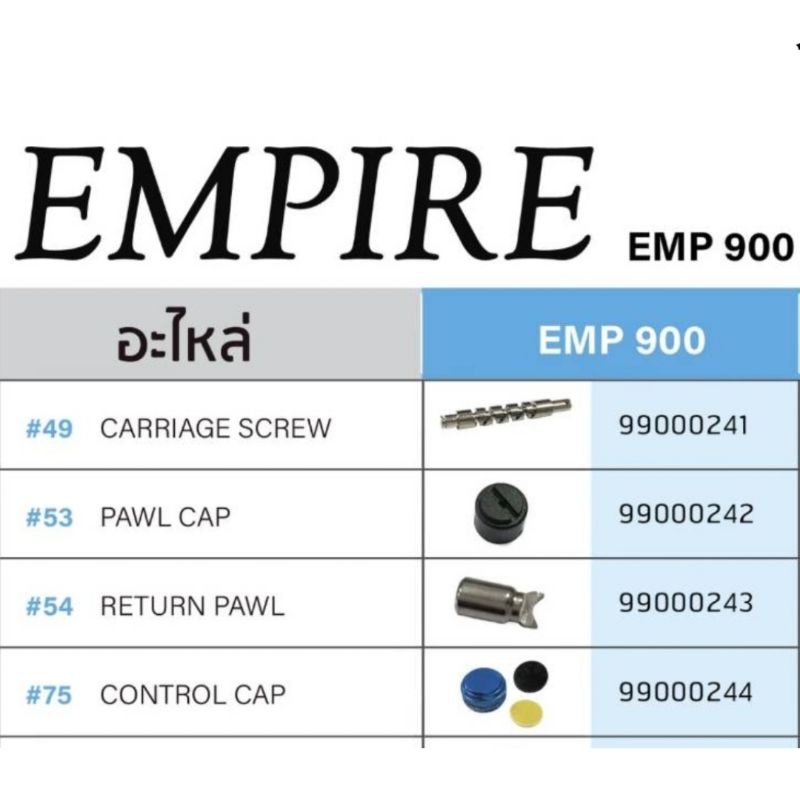 อะไหล่รอกหยดน้ำ Pioneer Empire EMP900-901