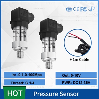 เซนเซอร์วัดความดันน้ํามันไฮดรอลิค 0.1-0-100Mpa 0-5V 10V M20*1.5