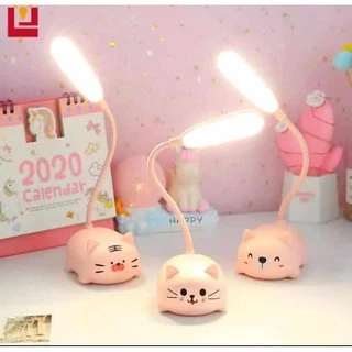 โคมไฟ LED โคมไฟตั้งโต๊ะไร้สาย แถมสายชาร์จ รูปการ์ตูน