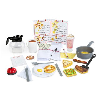 Melissa &amp; Doug รุ่น 5188 Diner Restaurant Playset ชุดอุปกรณ์เล่นทำครัว ชุดเปิดร้านอาหารไดเนอร์ ส่งเสริมการเล่นแบบสวมบทบา