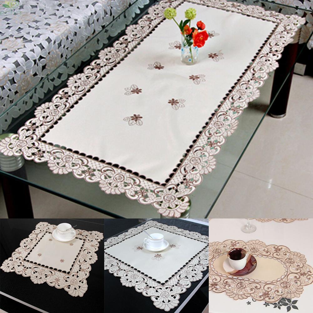 Indoor and Outdoor Festival Parties Wedding Luckybunny Table Runner Flower Lotus Leaf Heat Resistant Dining Table Runner for Catering Events 13X90 Inch Dinner Parties