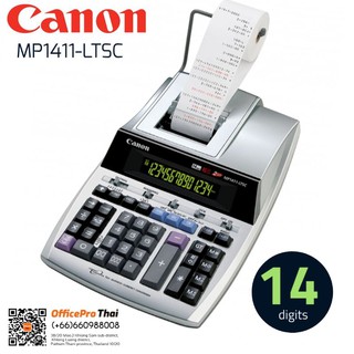 เครื่องคิดเลข Canon MP1411-LTSC เครื่องคิดเลขปริ้นสลิป​ 14หลัก​ จอ​ LCD​ ระบบดิจิตอล