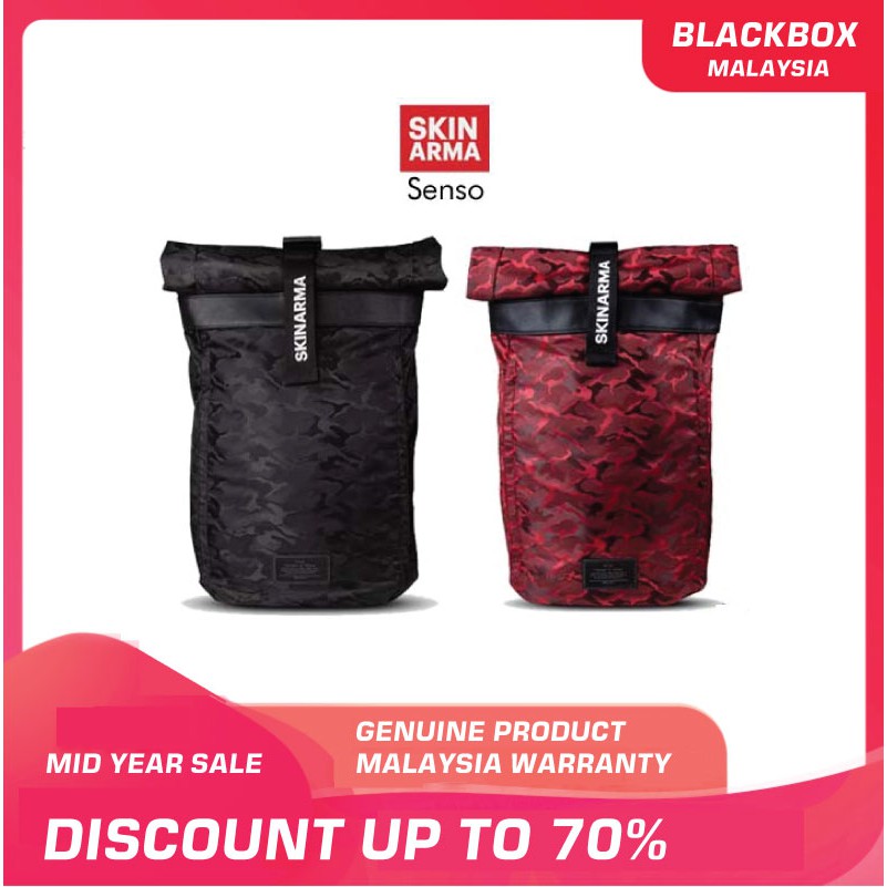 Skinarma Senso Top Roll Fashion Laptop Backpack สูงสุด 14 นิ้ว Laptop