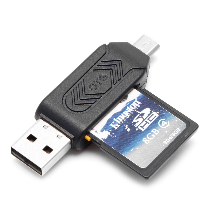 Vivi อะแดปเตอร์การ์ดรีดเดอร์ Micro USB SDXC SD TF USB 2.0 OTG #7