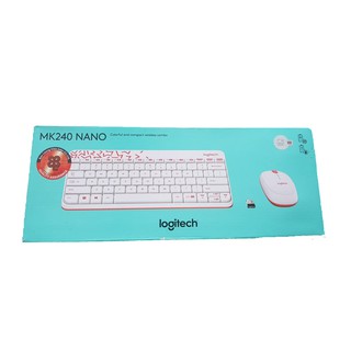 ชุดคีย์บอร์ดและเมาส์ไร้สาย MK240 Nano Logitech